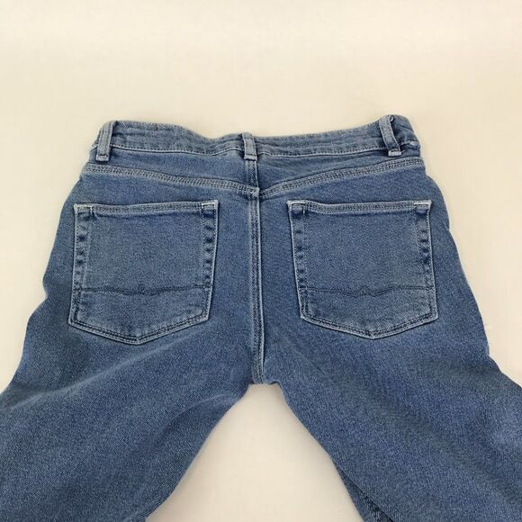 ASOS Frayed Outseam Skinny Jeans Women's Size 28 Mid-Rise Stretch Denim Pockets - Picture 9 of 14